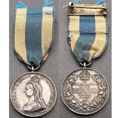 1897 Jubilee Silver Queen Victoria Liverpool Medals