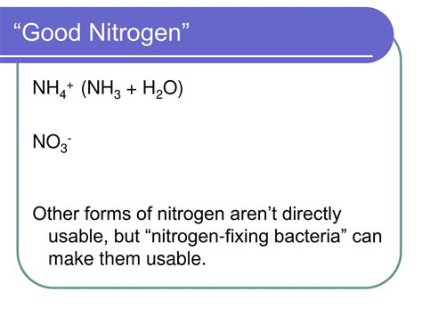 Ppt Nitrogen In All Its Forms Powerpoint Presentation Free Download Id 583665