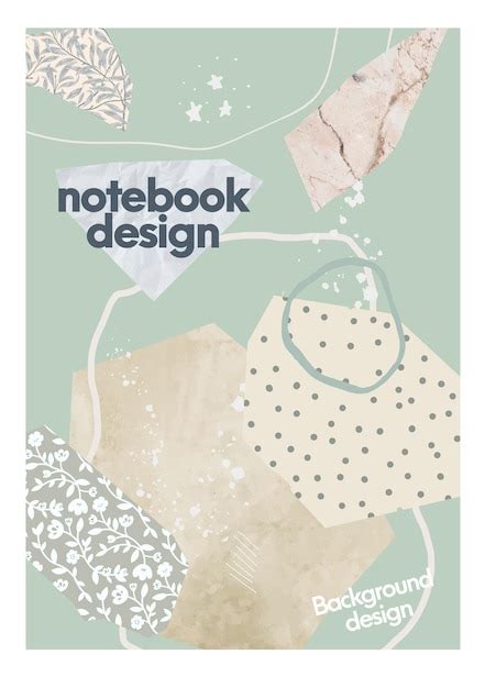 Premium Vector | Notebook cover design