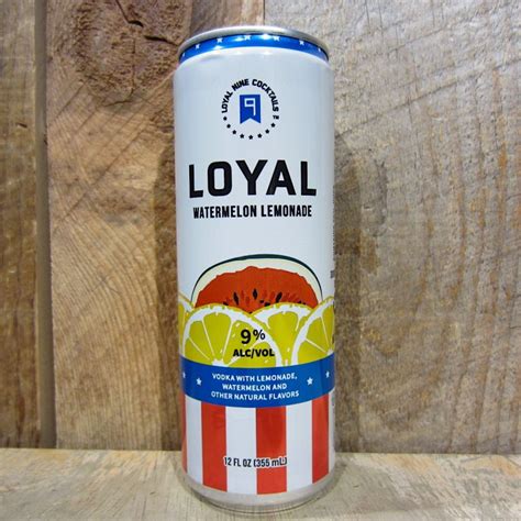 Loyal 9 Cocktails Watermelon Lemonade Single Can 355ml Oak And Barrel