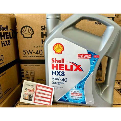 Shell Helix HX8 5W40 Fully Synthetic Engine Oil (4L) | Shopee Malaysia