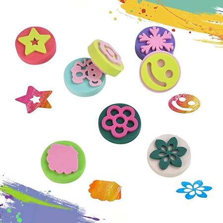 Phogary Pi Ces Ponges De Peinture Pour Enfants Ponge Brosses De