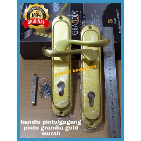 Jual HANDLE PINTU RUMAH GRANDIA GOLD 25 CM GAGANG PINTU RUMAH GRANDIA