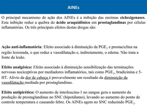 Aula Anti Inflamatórios Não Esteróidais Ppt