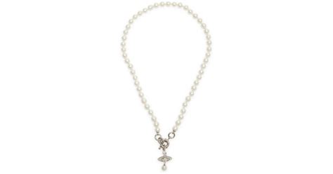 Vivienne Westwood Aleksa Orb Faux Necklace Lyst