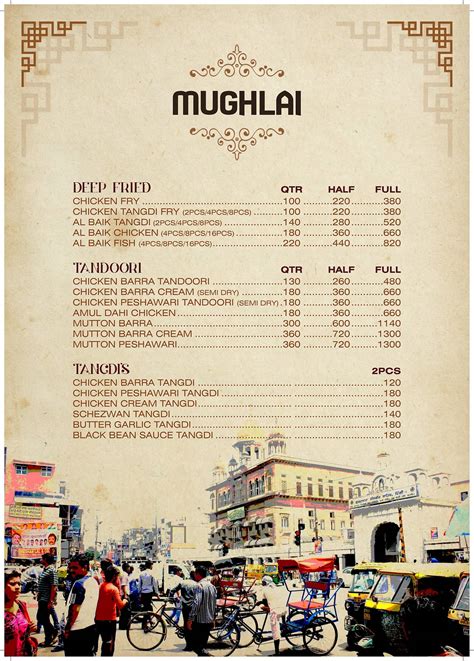 Menu At Delhi Zaika Bhendi Bazaar Mumbai Sayed Manzil