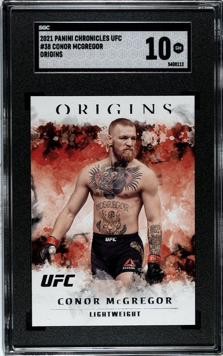 2021 Panini Chronicles UFC 38 Conor McGregor Origins Catawiki