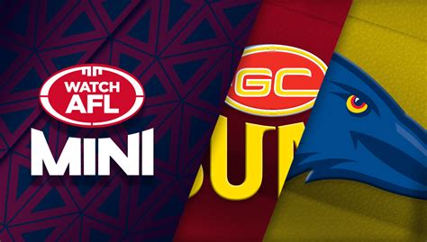 Gold Coast Suns Vs Adelaide Crows Afl Live Scores