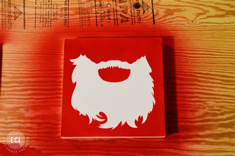 No-Shave-November:Santa Beard Silhouette Canvas Art | East Coast Creative