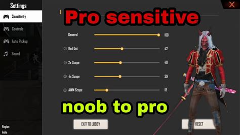 BEST PRO SENSITIVITY IN FREE FIRE TIPS AND TRICK ADVICEGAMING