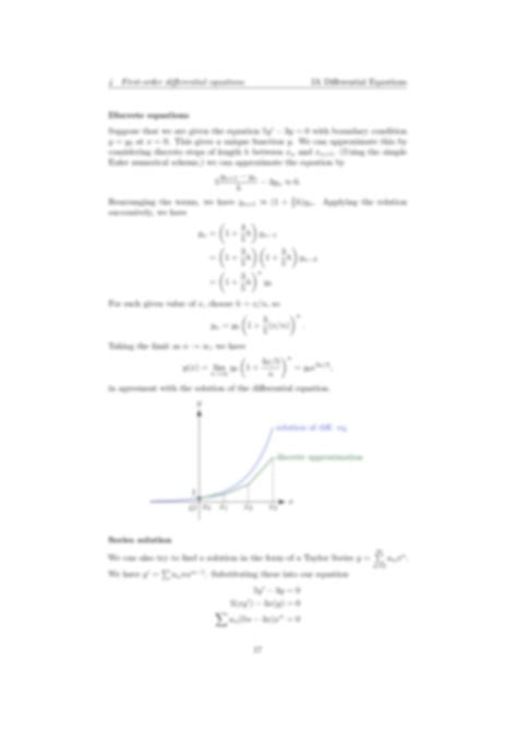 Solution First Order Differential Equations Seperable Equation