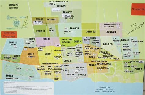 Map Of Playa Del Carmen Hotels Maping Resources