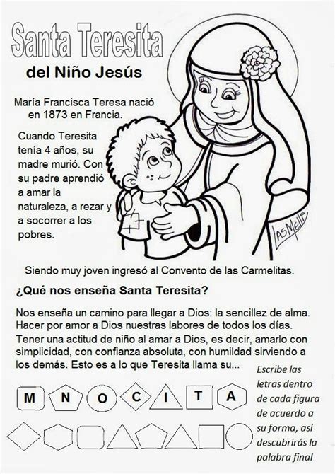 Santa teresita del niño jesus Teresita del niño jesus Historia de los