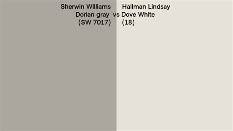 Sherwin Williams Dorian Gray Sw 7017 Vs Hallman Lindsay Dove White