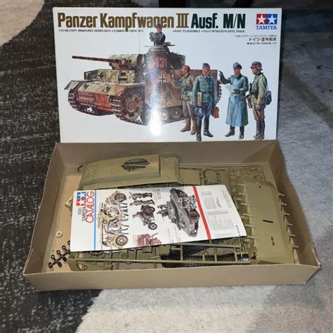 Vintage Tamiya Scale Panzer Kampfwagen Iii Ausf M N Kit Eur