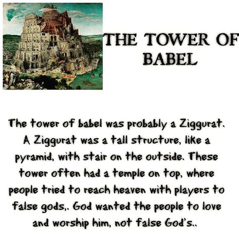 Tower Of Babel In Black And White