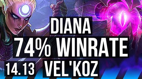 Diana Vs Vel Koz Mid Winrate Legendary Eune