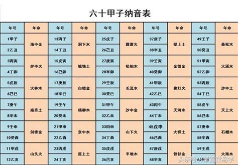 教你速算纳音五行法，及纳音五行用法五行纳音速算新浪新闻