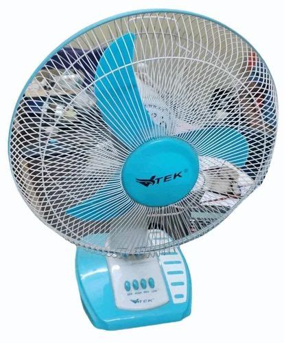 12 Inch Vtek Sky Blue Electric Table Fan 300 Mm At Rs 640 Piece In