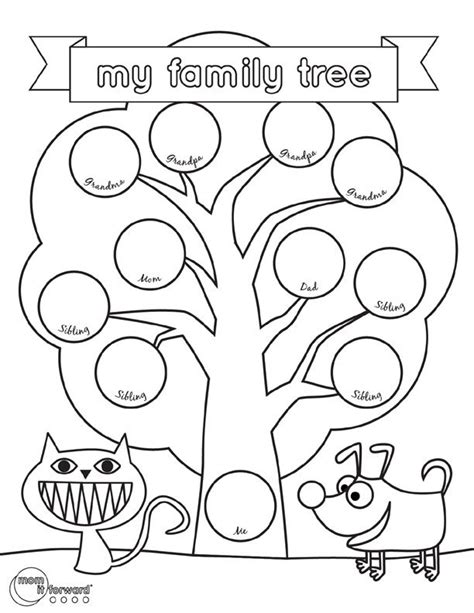 Free Family Tree Coloring Pages, Download Free Family Tree Coloring ...