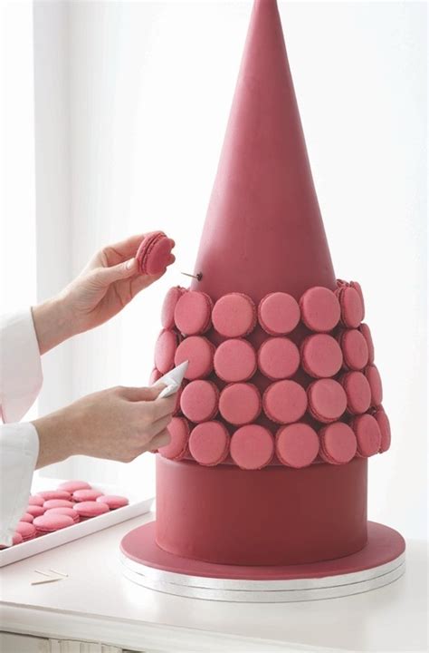 Passion Pink Macaroon Tower · Extract from The Cake Parlour Sweet Tables by Zoe Clark · How To ...