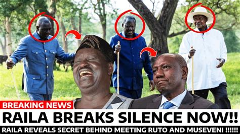 Breaking News Raila Azungumza Baada Ya Kukutana Na Ruto Museveni