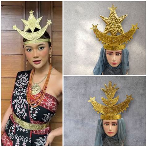 Jual Mahkota Adat Ntt Aksesoris Kepala Adat Ntt Sabit Ntt Shopee