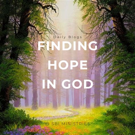 Finding hope in God