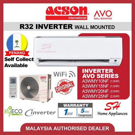 ACSON R32 INVERTER Air Conditioner AVO Inverter Aircond A3WMY A3LCY 1