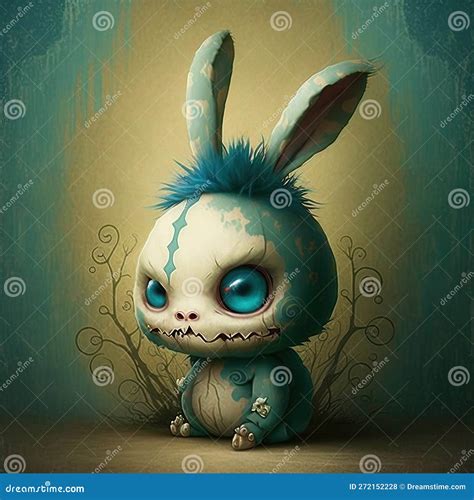 Whimsical Nightmare Bunny Scary Cute Easter Halloween Characters ...