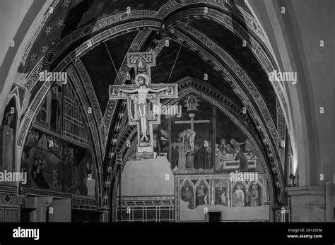 Assisi A Journey Through History And Religion Black And White Stock