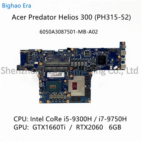 For Acer Predator Helios Ph Laptop Motherboard With I H