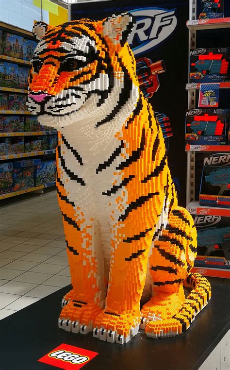 Lego tiger IV by PandaPaintsArts on DeviantArt