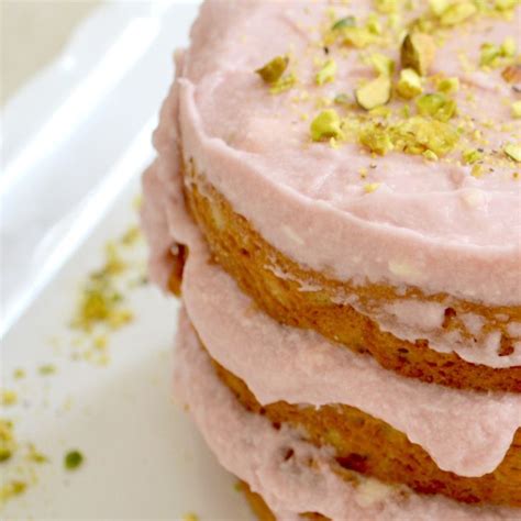 Pistachio Cake With Rosewater Buttercream Frosting Measuring Cups Optional Recipe Cake