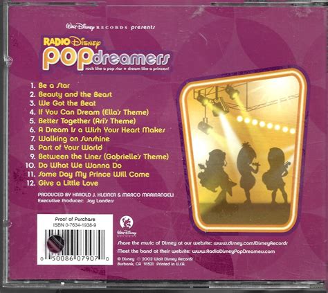 Walt Disney Presents Radio Disney Pop Dreamers CD Album Etsy