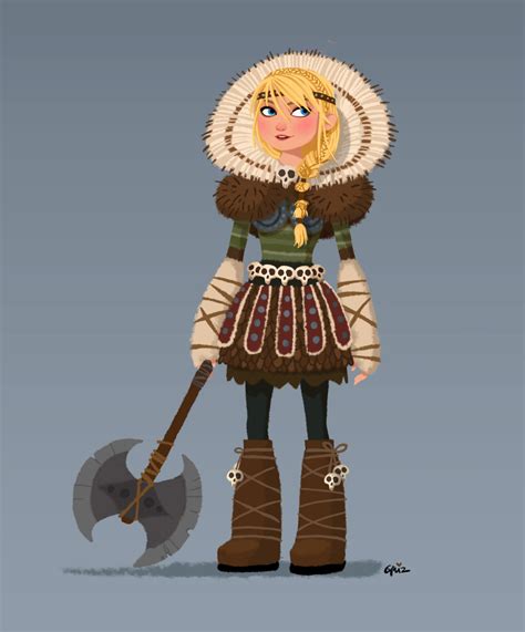 Concept art for Astrid’s costume. I had the... - GRIZandNORM