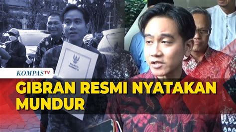 Gibran Resmi Mengundurkan Diri Dari Wali Kota Solo Mohon Doanya Saja