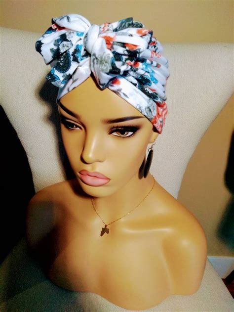 Pre Tied Head Wrapturban Top Knot Turbans Turban Hat Etsy