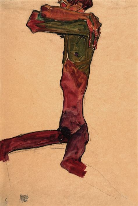 Male Nude 1910 By Egon Schiele Buy Fine Art Print