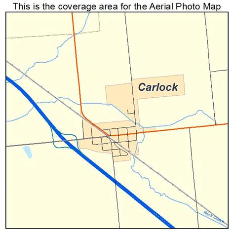 Aerial Photography Map of Carlock, IL Illinois