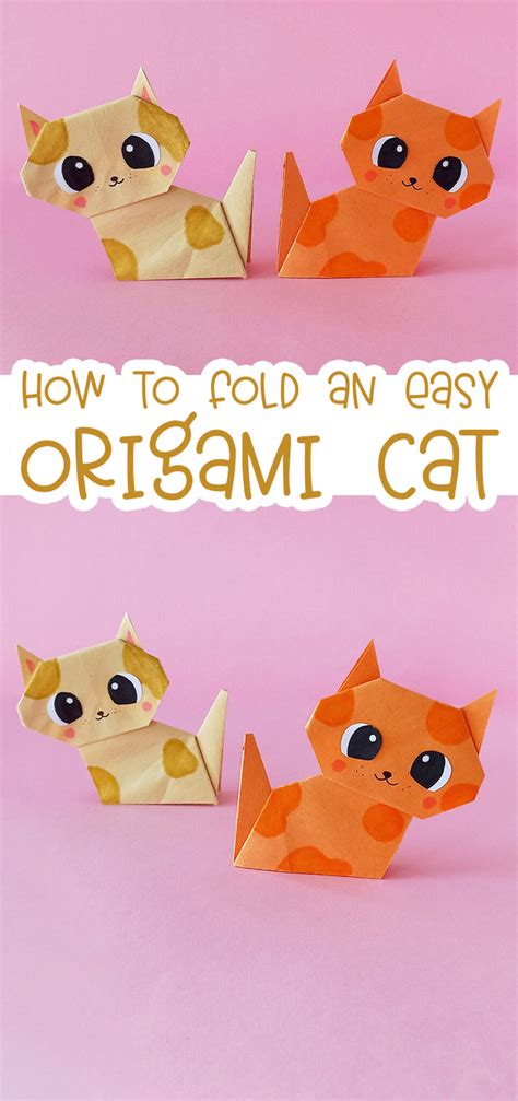 Origami Cat Tutorial Moms And Crafters