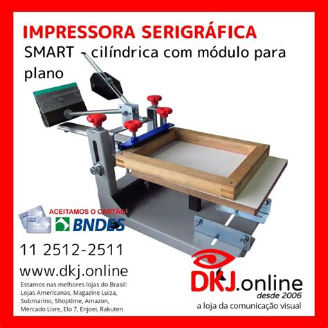 Smart Impressora Serigráfica Cilíndrica Com Módulo Para Plano