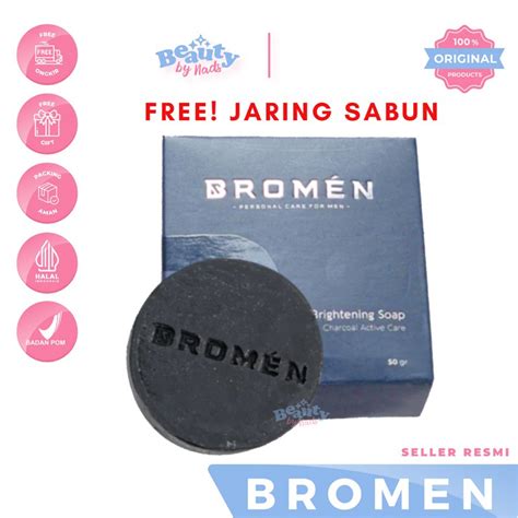 Jual BEAUTYBY NADS BROMEN BRIGHTENIING SOAP SABUN CUCI MUKA PRIA