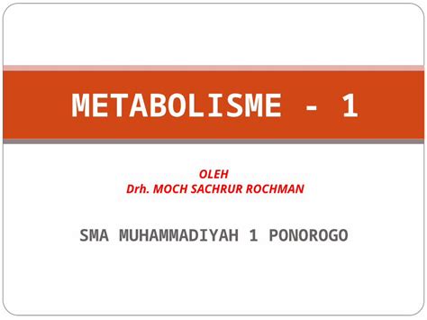 PPT METABOLISME 1 Enzim DOKUMEN TIPS