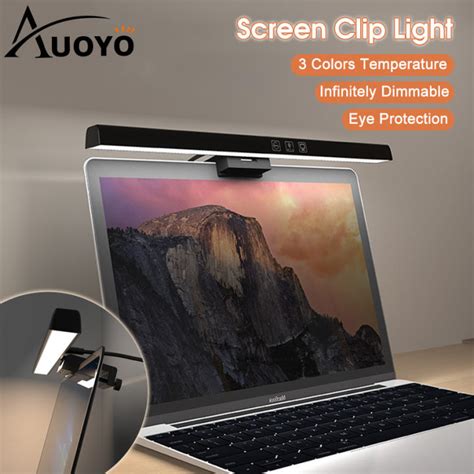 Auoyo Smart Monitor Hanging Light LED Light Laptop Screen Light Monitor ...