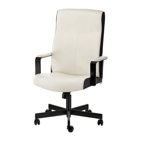 ikea white black leather office chair aptdeco