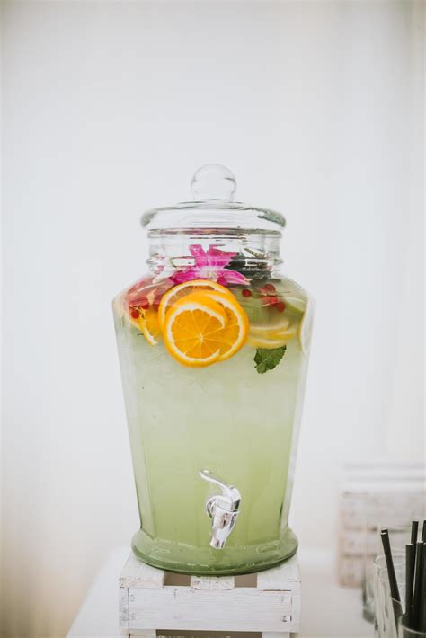 Lemonade in a drink dispenser 1758899 Stock Photo at Vecteezy