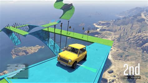 GTA 5 Parkour Unbelievable Mr Bean Car Custom Race YouTube