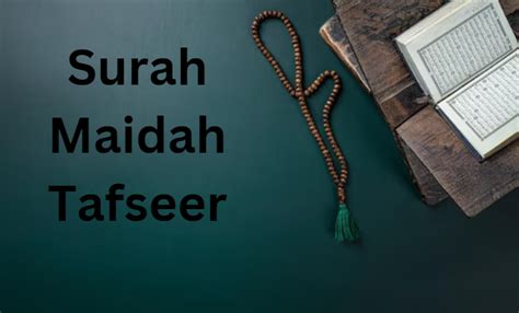 Surah Maidah Tafseer Audio Surah Maidah Tafseer