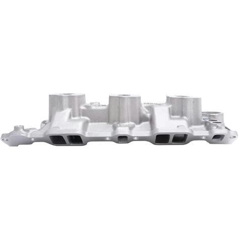 Edelbrock 5418 Small Block Chevy 3x2 3 Bolt Carb Intake Manifold